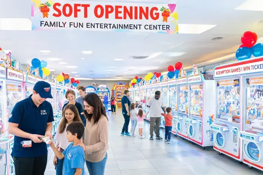 Family arcade opening