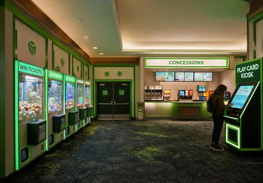 Compact cinema arcade