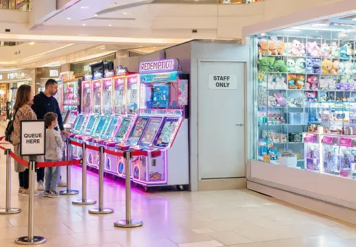 Mall arcade frontage