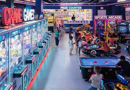 Family entertainment center prize route